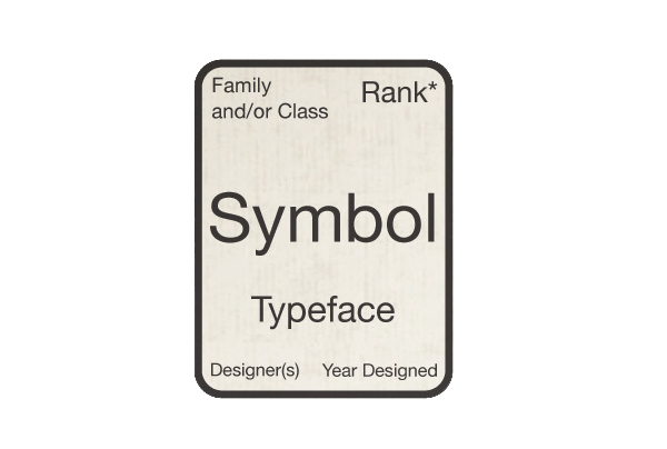 Period Table of Typefaces Classifications
